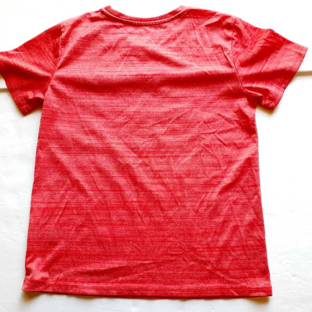 MTA Sport Boys T-Shirt Football Short Sleeve Red Small 6-7